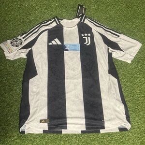 adidas 2024-25 Juventus Men's Player Version Home Jersey Men’s Large Yildiz #10